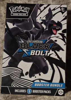 Pokemon Scarlet & Violet Black Bolt Booster Bundle Box 6 Packs English MPN 10-1… - Image 1