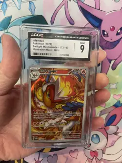 Infernape #173 Pokemon Twilight Masquerade -Illustration Rare- CGC 9 Mint - Image 1