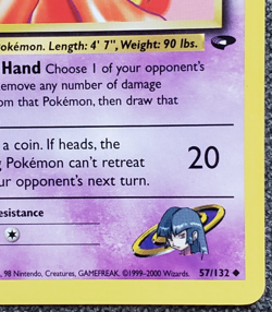 1st Edition Sabrina’s Jynx - Gym Challenge - #57/132 - Vintage Pokemon Card - Image 4