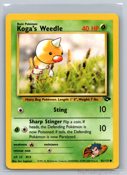 Pokemon TCG | Koga's Weedle | 82/132 | LP - Image 1