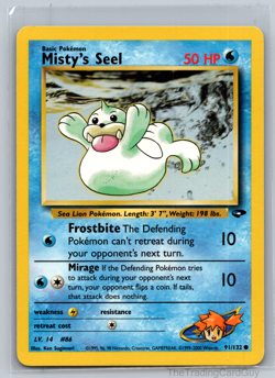 Pokemon - Gym Challenge Misty's Seel 91/132 LP - Image 1