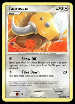 TAUROS - 98/127 Common Platinum Pokemon MP - Image 1