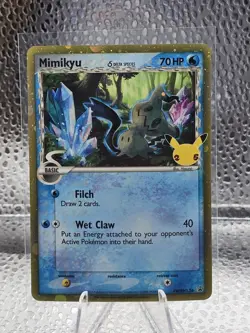 Pokemon TCG Mimikyu SWSH136 Black Star Promo Celebrations Collection NM - Image 1