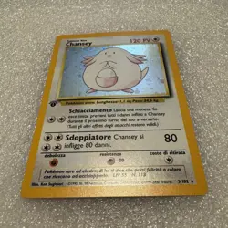 Pokemon Chansey 1st Edition Holo Base Set 3/102 Italian Wizards of the Coast - Image 1