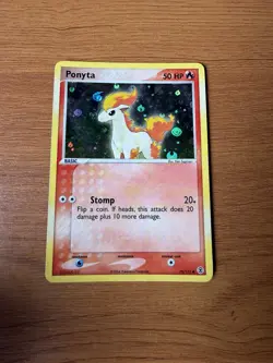 Pokemon TCG Ponyta Holo 76/112 Fire Red Leaf Green 2004 - Image 1