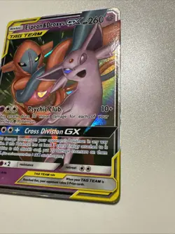 Espeon and Deoxys GX 72/236 Pokemon TCG Unified Minds Tag Team Ultra Rare - Image 4