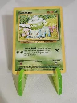 Bulbasaur 44/102 Common Base Set Pokemon LP - Image 1