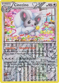 Lightly Played Cinccino - RC19/RC25 - Uncommon Pokemon Legendary Treasures: Radi - Image 1