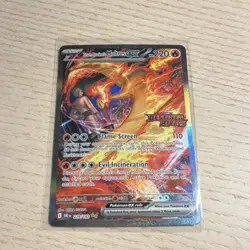 Pokemon Team Rocket's Moltres EX Double Rare Holo Destined Rivals 208/182 220 HP - Image 1
