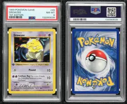 Drowzee Shadowless 1st Ed. Pokemon Base Set PSA 8 1999 - Image 3
