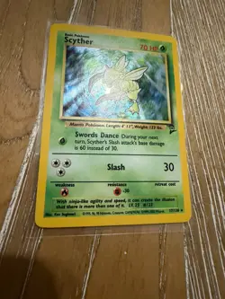 Pokemon Base Set 2 Scyther Holo #17/130 NM - Image 1