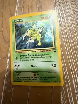 Pokemon Base Set 2 Scyther Holo #17/130 NM - Image 2