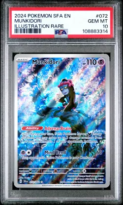 Pokemon Shrouded Fable - MUNKIDORI - ILLUSTRATION RARE - 072/064 - PSA 10 - Image 1