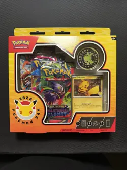 Pokemon TCG 2026 Pokemon Day 30th Anniversary Sealed Box Pikachu Promo 3 Packs - Image 1
