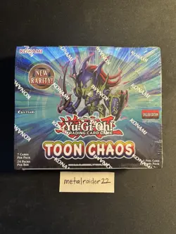 Yugioh Toon Chaos Booster Box 1st Edition Factory Sealed English TCG 83717849278 - Image 1