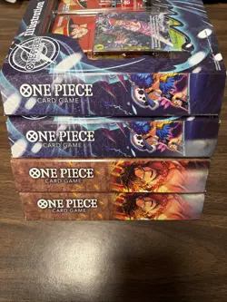 One Piece TCG Illustration Box Vol 5 & Vol 6 English 4 x Box LOT OP-13 PRB-02 - Image 4