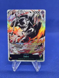 One Piece Ultra Deck: Three Brothers Sabo ST13-001 Parallel Alternate Art Leader - Image 1