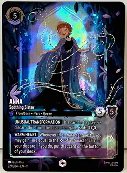 Disney Lorcana - Anna - Soothing Sister - ENCHANTED - Winterspell - 227/204 🔥 - Image 1