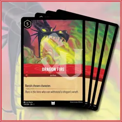 Disney Lorcana TCG: DRAGON FIRE x4 | Uncommon The First Chapter *IN STOCK* - Image 1