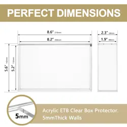Acrylic Display Case for Disney Lorcana Booster Box Magnetic Storage Showcase - Image 3