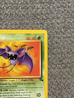 Pokemon TCG Zubat 1st Edition Fossil 57/62 Common Card LP Condition - Image 3