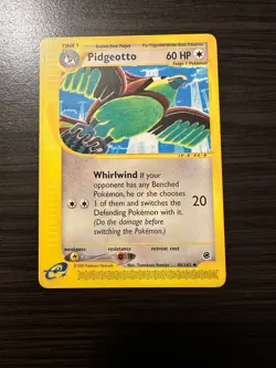 Pidgeotto Expedition Base Set 88/165 Uncommon Vintage Pokemon TCG Card - Image 1