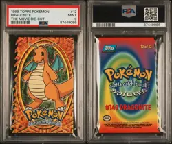 Dragonite 12 - PSA 9 - Topps Series Die Cut - Pokemon Card - Image 1