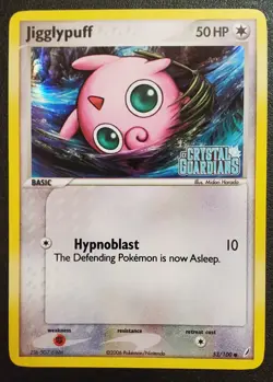 Jigglypuff Crystal Guardians Stamped Holo Card 53/100 Pokemon TCG 2006 - Image 2