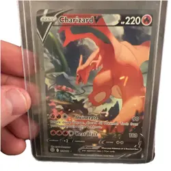 Charizard v Alternate Full Art Holo Card 154/172 Swsh09 Brilliant Stars - Image 1