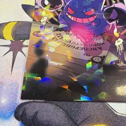 Cracked Ice Holo Gengar Gastley Database Non-TCG Pokemon Card - Image 2