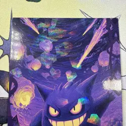 Cracked Ice Holo Gengar Database Non-TCG Pokemon Card - Image 3