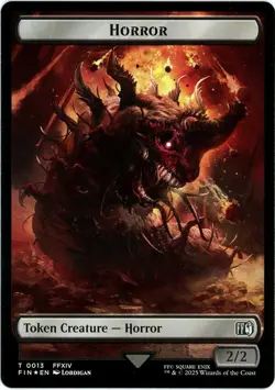 Hero (0006) / Horror (0013) Double-Sided Token (Foil) - Final Fantasy - MTG - Image 2