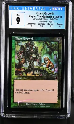 GIANT GROWTH 7th Edition Foil CGC 9 MTG [Nostalgium] - Image 1