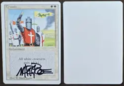 Signed MtG Magic Mark Poole Artist Proof _ Revised _ C R U S A D E _ VHTF 1/100! - Image 1