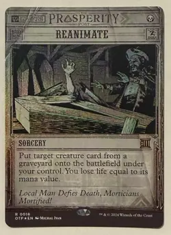 Reanimate Foil - Outlaws of Thunder Junction: Breaking News MTG - Image 1