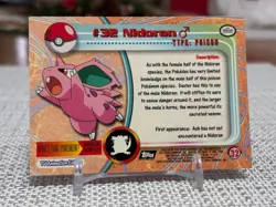 1999 Topps Pokemon #32 Nidoran (TV Animation Series 1) 2nd Print Black Logo NM - Image 2