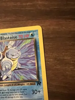 Dark Blastoise - 20/82 -Pokemon Team Rocket Unlimited Rare Card WOTC NM NON HOLO - Image 3