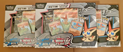 Pokemon Black Bolt/White Flare Unova Victini Illustration Collection - Lot of 3 - Image 1