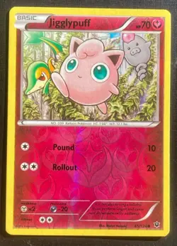 Jigglypuff 65/124 Pokemon Fates Collide Reverse Holo Common TCG LP - Image 1