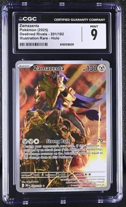 Zamazenta *CGC 9* Illustration Rare *Destined Rivals* #201 * Pokemon - Image 1