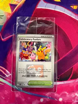 Celebratory Fanfare MEP028 Sealed Ace Trainer World Championship Pokemon TCG - Image 1