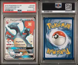 PSA 10 Gem Mint - Charizard GX SV49/SV94 - Hidden Fates Full Art Shiny Pokemon - Image 3