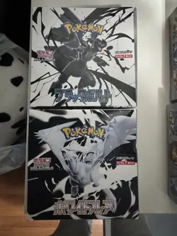 US Seller Pokemon Card Black Bolt & White Flare Booster Box Japanese No Shrink - Image 1