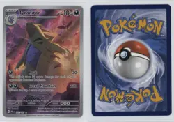 Tyranitar Illustration Rare Pokemon Scarlet & Violet Paldea Evolved SV02 #222 - Image 3