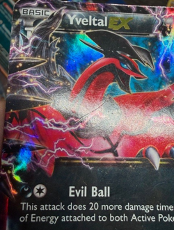 POKEMON YVELTAL EX XY08 BLACK STAR PROMO HOLO 2014 PL-LP + NEW DARKRAI SLEEVE - Image 5