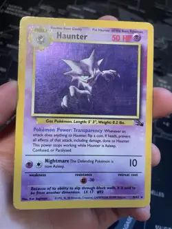 Haunter - Holo - Fossil - 1999 - #6/62 - Pokemon - Vintage - HP/MP - Image 4