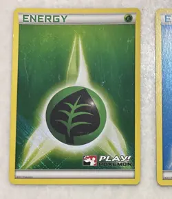 Pokemon Water/Grass Energy 2011 Holo Play! Pokemon League & Championship LP - Image 3