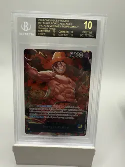 2024 Portgas.D.Ace ST13-002 One Piece Black Label BGS 10 - Image 1