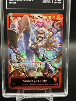2025 One Piece TCG ST21-001 Monkey D. Luffy Gear 5 Luffy TAG 10/10 💎 Gem Mint💎 - Image 2