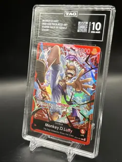 2025 One Piece TCG ST21-001 Monkey D. Luffy Gear 5 Luffy TAG 10/10 💎 Gem Mint💎 - Image 4